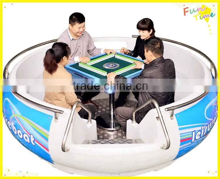 Fiberglass rowing boat with 7seats