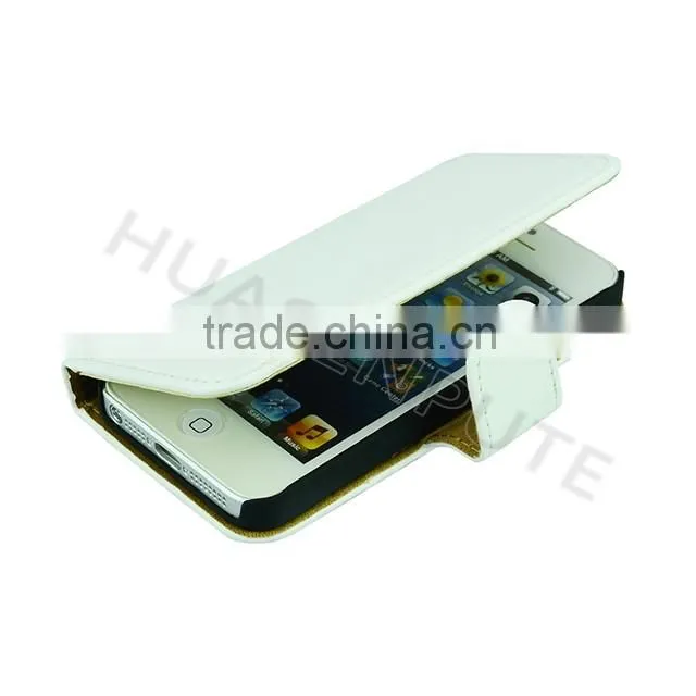 Mixed Color Wallet Leather Case For iPhone5, Flip Leather Case For iPhone5