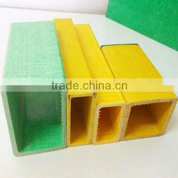 Fiberglass Pultrusion Rectangular hollow pipe tube