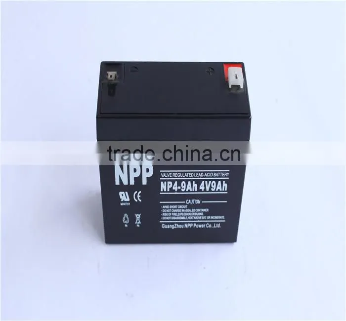 deep cycle solar small 4V 9AH 4v lead acid battery
