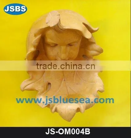 Red marble basin carving for wall decoration