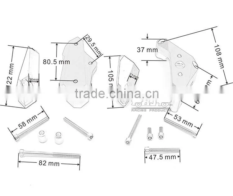 BJ-EG-R3 New Arrival Turning Engine Guard Protector Engine Cover Guard for Yamaha YZF R25 13-15