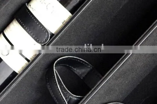 2015 New Design Leather novelty wine holder for 6 wines