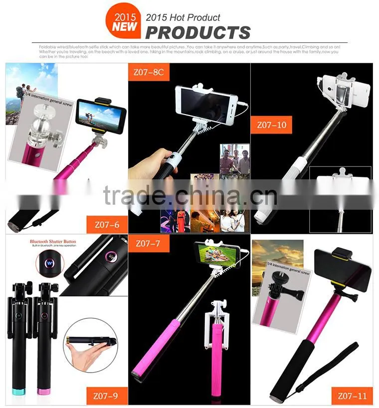 Wholesale china selfie monopod with Bluetooth selfie rod