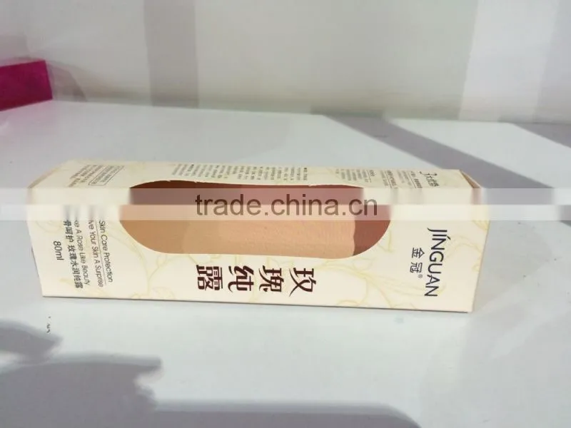 pvc window paper package box package box for cosmetic