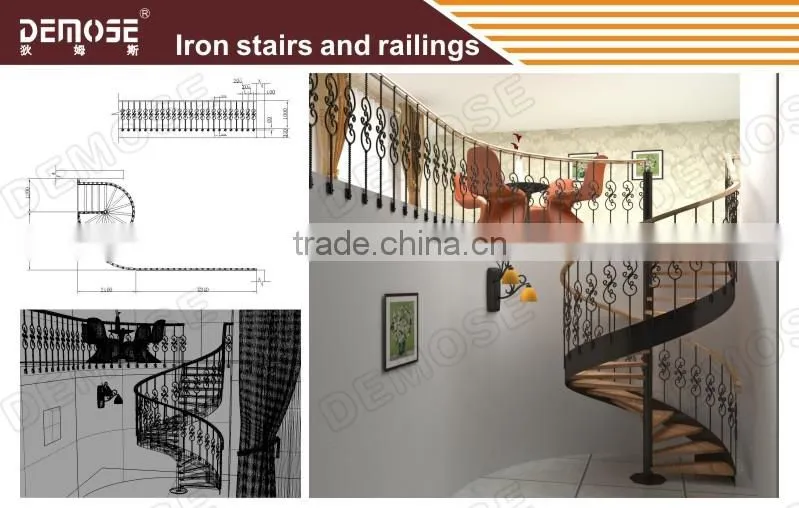 decorative iron stair railing customized wrought iron stair panel
