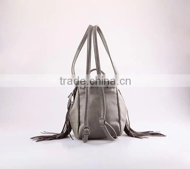 4770 Newest Attractive Individual Bohemadies Tassels side Decoration PU Small Size Backpackian Chic L