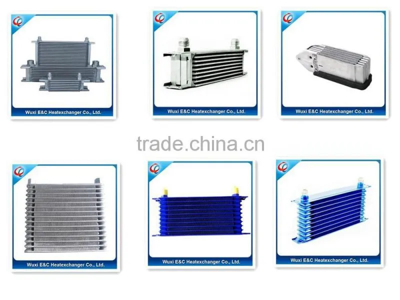 aluminum stack layer structure autombile oil cooler-radiator
