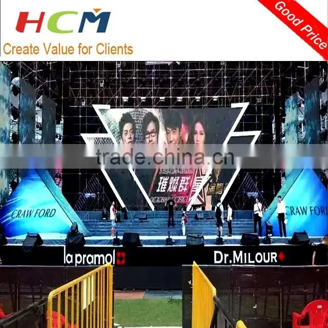 P3.9 p4.8 indoor full color slim cabinet rental LED display screen with high quality