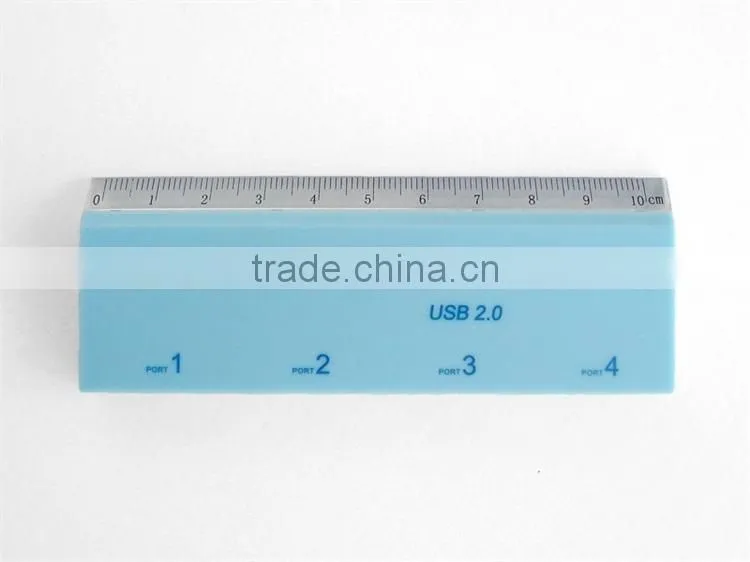 Scale ruler style 4 port usb 2.0 hub