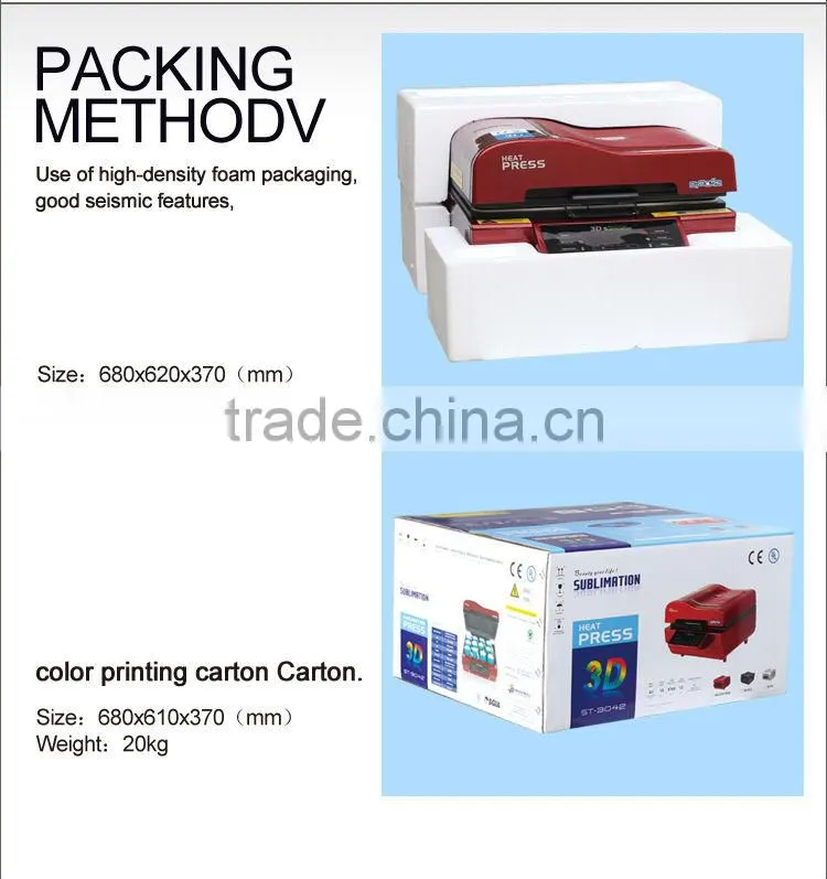 3d sublimation vacuum Plate printing machine ST-3042