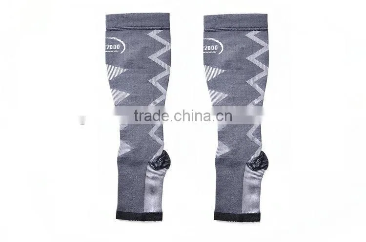 Custom Sports Compression Leg Sleeve Knitted Calf Leg Warmers