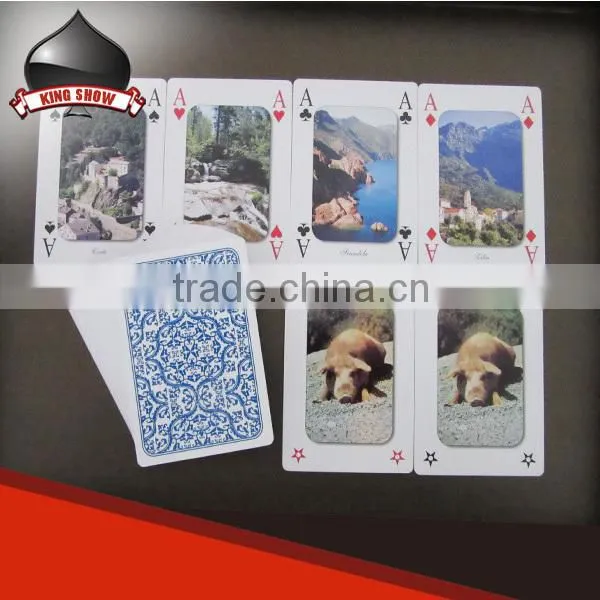 High end custom paper playing cards for wholesale