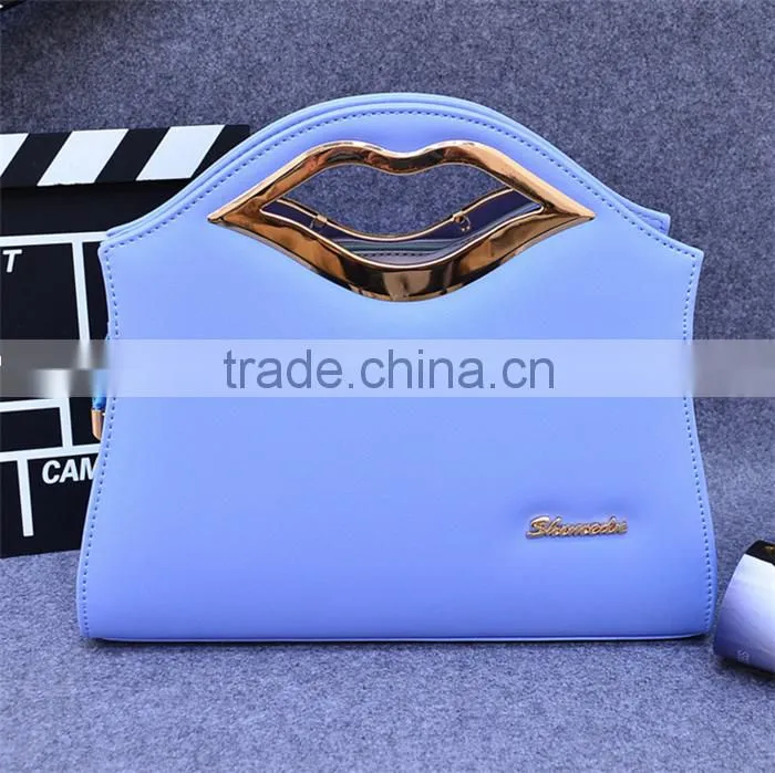 2016 new fashion lips handbags Shoulder Messenger Bag