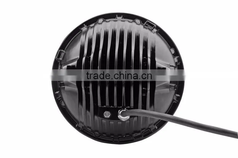 Wholesale 75W 7 Inch Round Headlight 12v 24v & DRL forJee-p Wrangler JK/TJ/LJ 07-15 Harley and Hummer