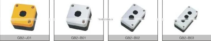 CNGAD plastic 2 holes GB2 series button switch box(pushbutton control box,plastic switch box) (GB2-B02)