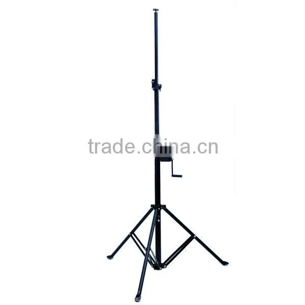 max height 4m hand winch stand adjustable double brace led light stand/4m tripod light stand