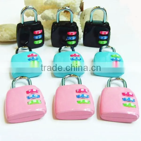 4 colors 3 digits metal combination locks