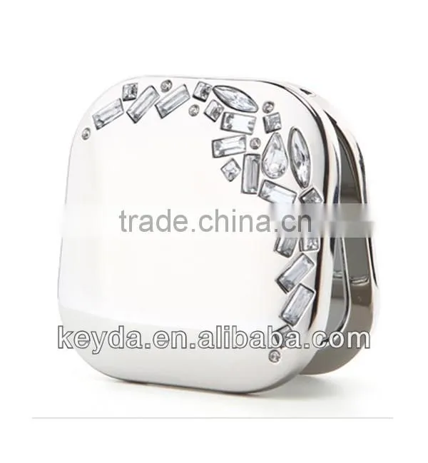 metal pocket mirror with double side