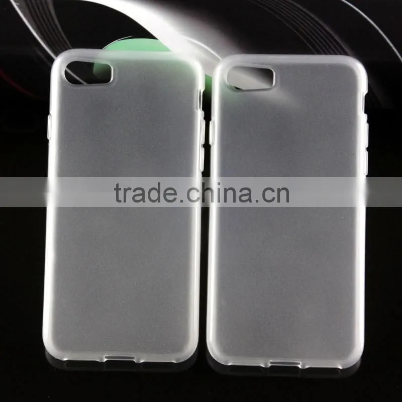 2016 Newest Cheap Price Clear Transparent Soft TPU Jelly Case For Iphone 7