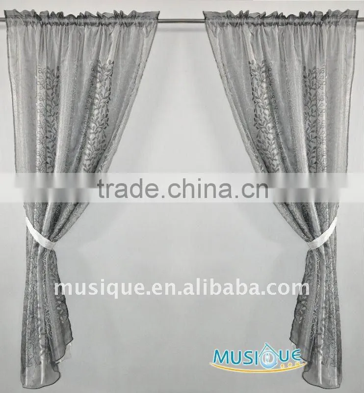 Curtain embrodiery design