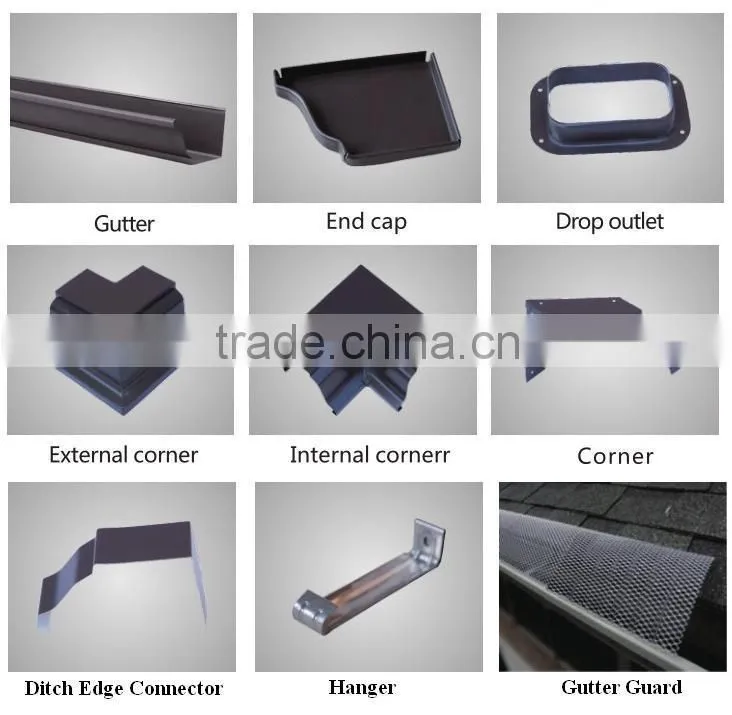 Hot sale aluminum rain water gutter