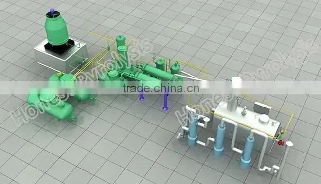 Waste pyrolysis oil distillation plant/oil refinering equipment for waste motor oil to diesel fuel