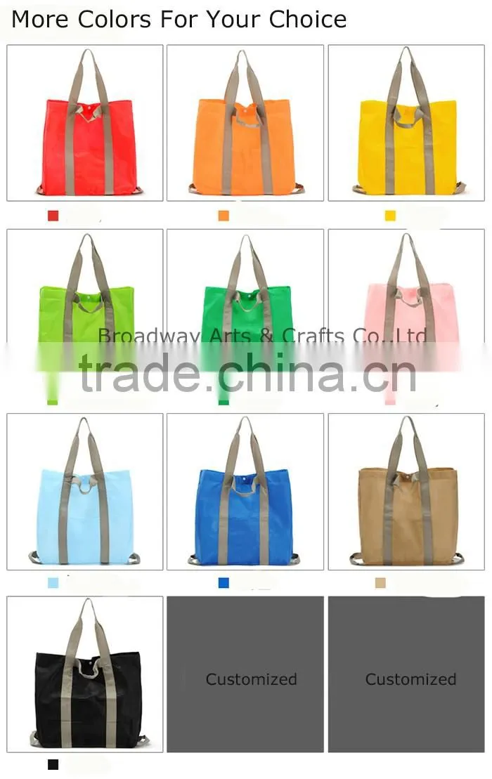 Large round blank canvas bag wholesale
