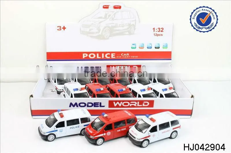 1:32 metal police car,pull back car with music