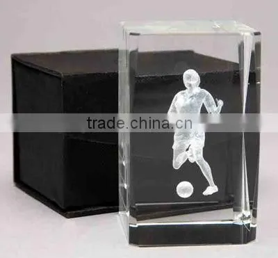 Promotional gifts crystal gifts 3d laser crystal cube