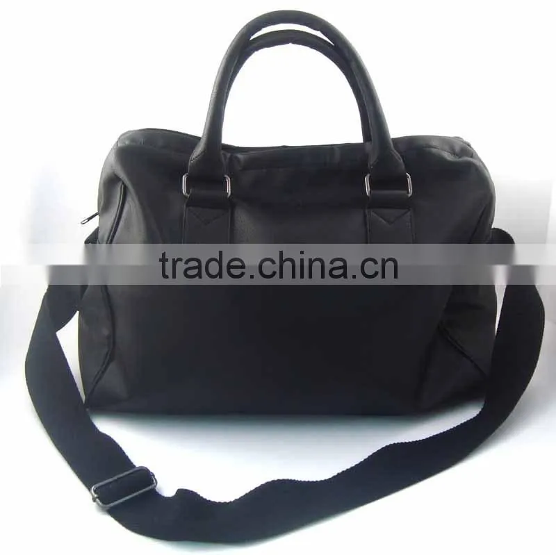 WLLDW-1223 100% PU mens black leather shoulder bag
