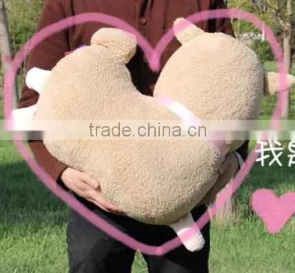 Lovely Creative Alpaca Shaped Toy Plush Throw Pillow