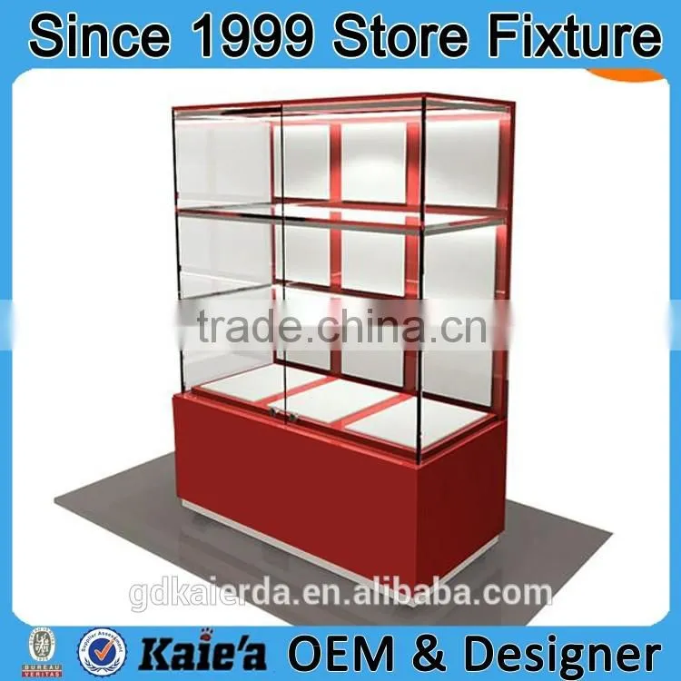 Modern jewelry cabinet design /glass display stand/wholesale jewelry stand