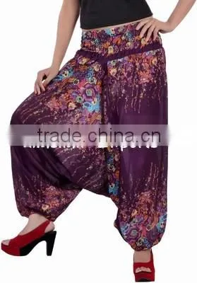 2B2100 Rayon Printed Afgano pantalon Harem pant Trouser harem pants jaipur print trousers