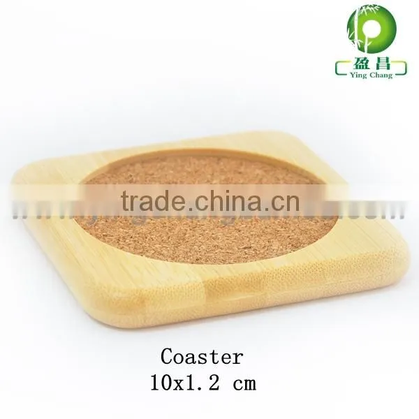 small non-slip bamboo cup mat