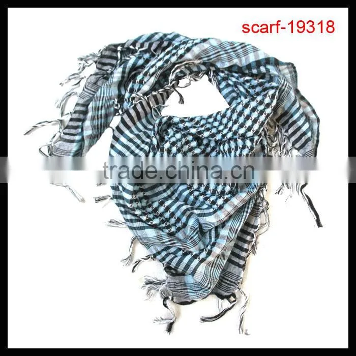 fashion wholesale polyester square grid scarf