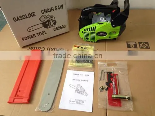 25cc Gas pocket chain saw 2500 with 10" 12" Guide Bar