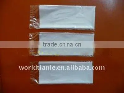 Disposable sterile polyethylene gloves packed one pair in one pouch