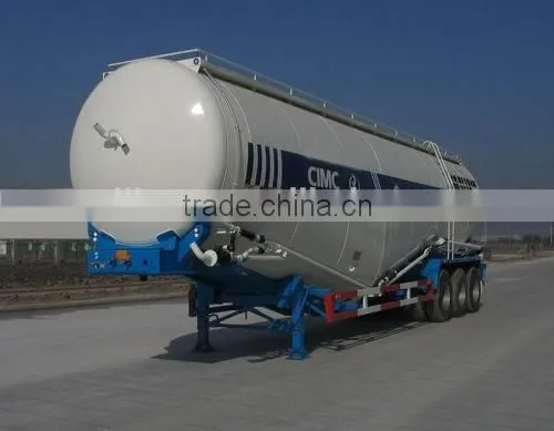Tri- axle V-type silo cement trailer, bulk cement tanker trailer,bulk powder tanker trailers