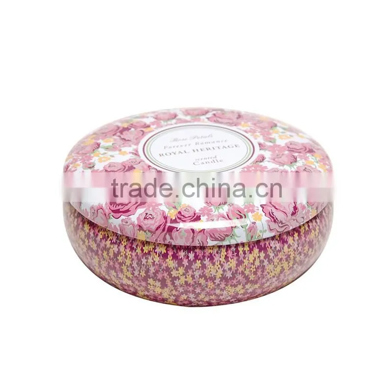 Hotsale Decoration Empty Bowl Shaped Wholesale Candle Tin with Different Colors
