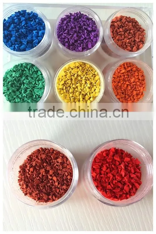 colorful epdm synthetic rubber running track raw material