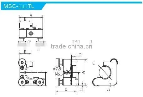 MSC-1.5TL Height of Center Height 30mm/high stability Kinematic C type Mounts with 3 adjusters/Kinematic Mount