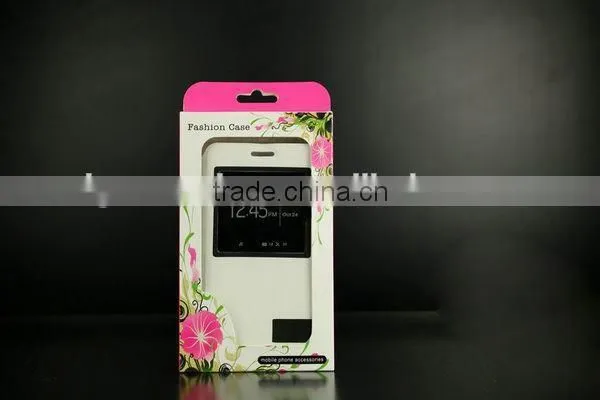 New customized Design Luxury Cardboard Cell Phone Case Packaging With PVC Window