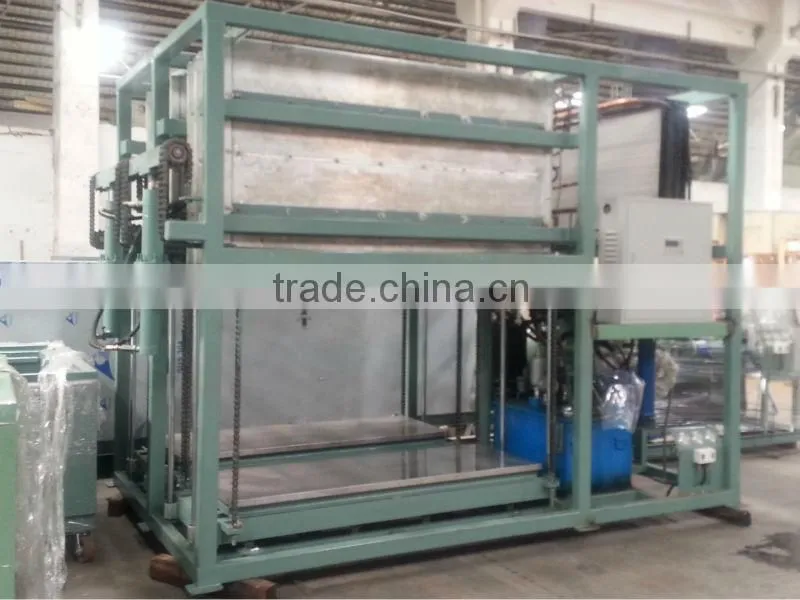 Direct evaporative automatic block ice machine