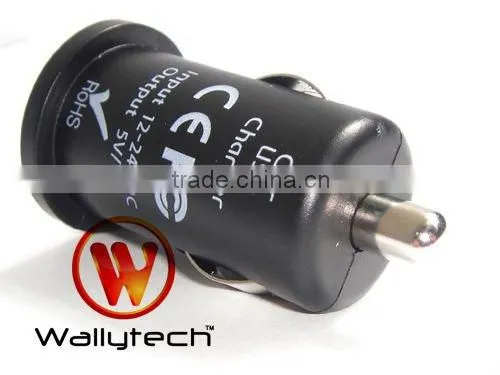 Wallytech WIA-071 Mini USB Car Charger For iPhone 4 3GS 3G For iPod For iPad For Mobile Phone