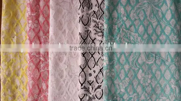 YH010# Lace Fabric / High Quality Burning Flower Lace Fabric / New Design Garment cloth Lace Fabric