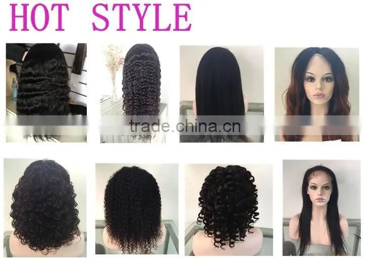 Natural looking 100% human long hair peruvian hair full lace wig