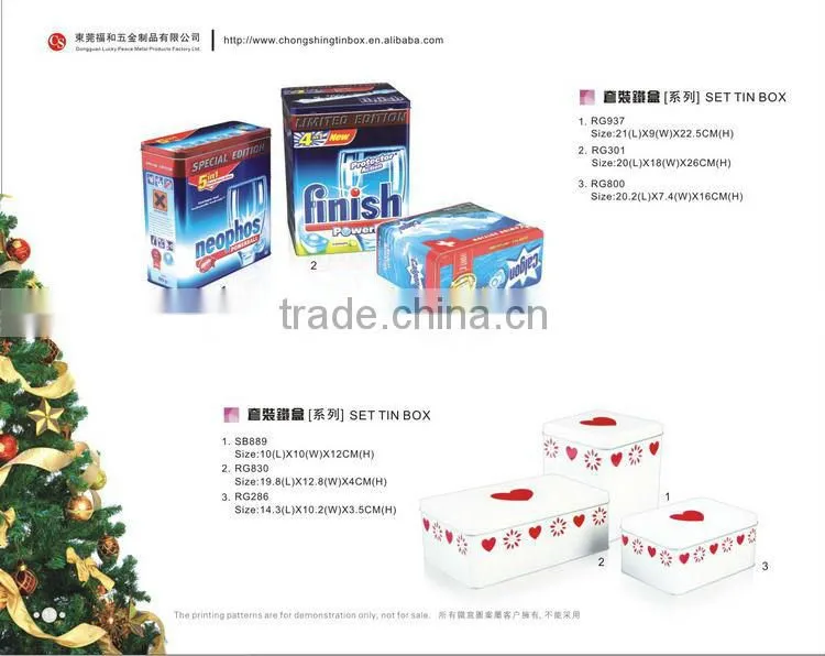 Round tin storage box