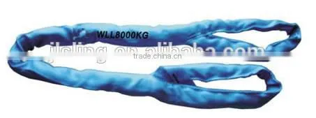 80t 10m heavy duty braided type lashing lifting round slings