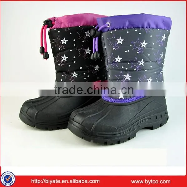 New colorful snow flower girl winter boots